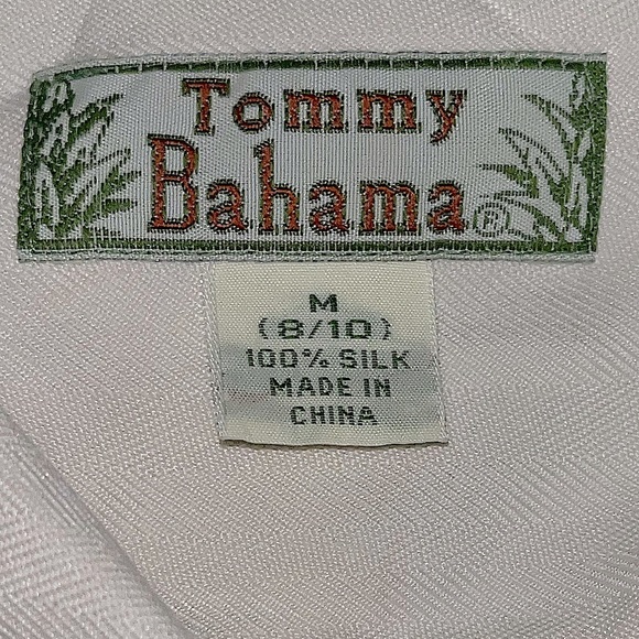 Rare Vintage Tommy Bahama Ombré 100% Silk Button-Up: Size M (8-10) - Picture 3 of 3